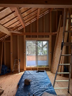 上棟しましたと構造検査に行ってきました